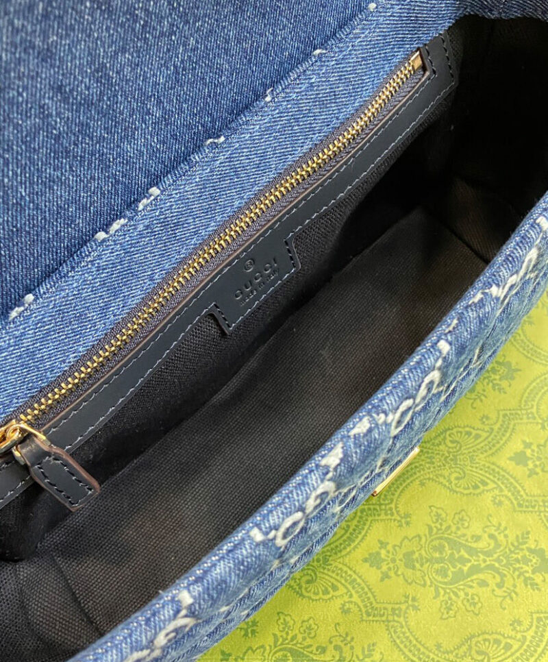 Gucci GG Marmont Small Shoulder Bag 443497 Blue
